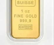 1 oz Gold Bar - Credit Suisse