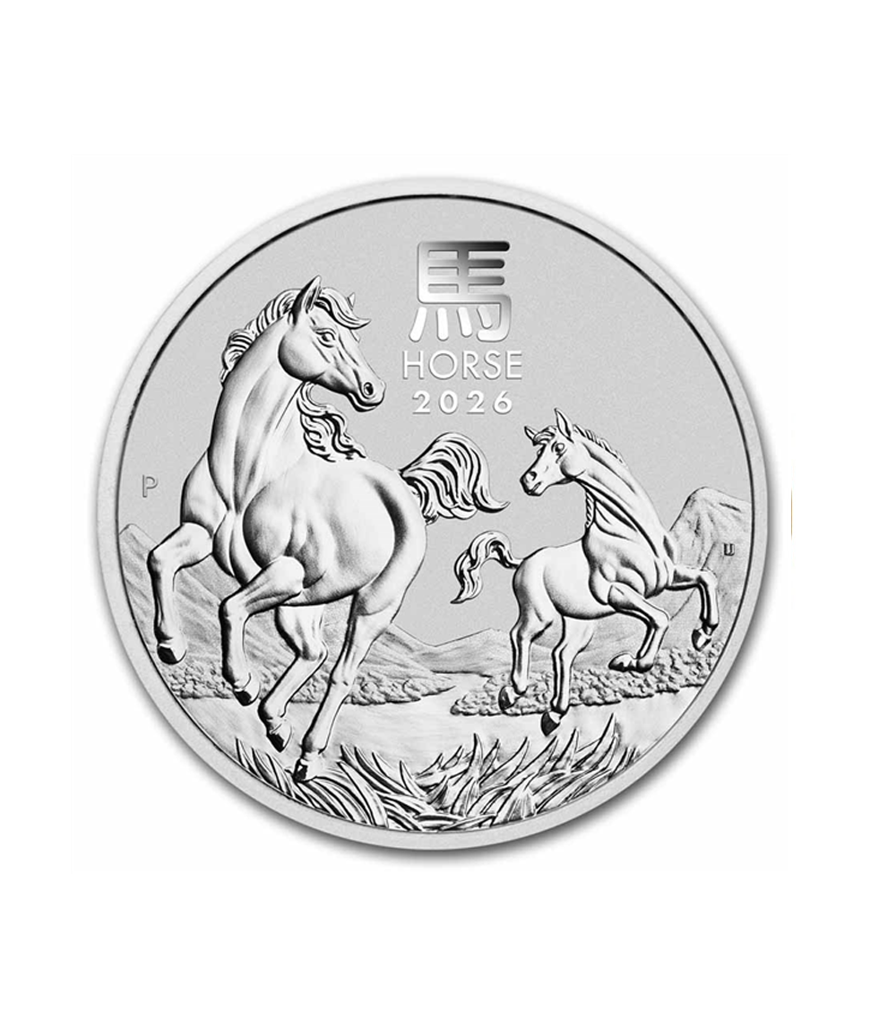 SILVER LUNAR HORSE SERIES III COIN